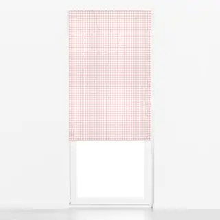 Raffrollo Kleines Karo Frühjahr Rosa