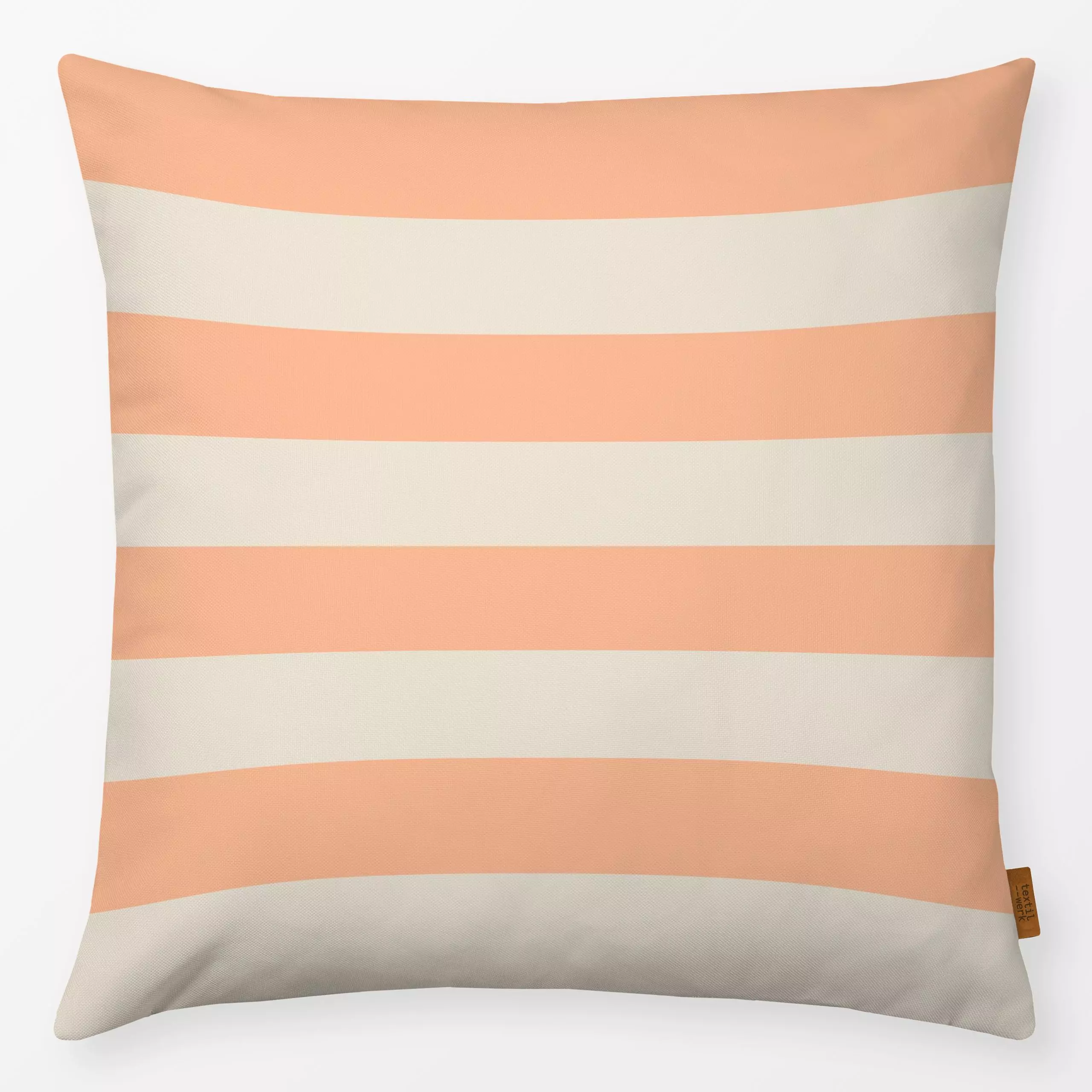 Kissen Streifen - Sommer, Symbole & Muster - von „Julia Schumacher"; Streifen, Sand, beige, tropical, Beach, dream, gestreif...