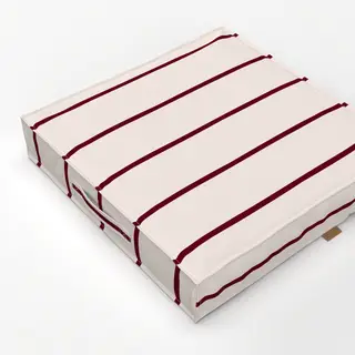 Bodenkissen Dünne Streifen Bordeaux