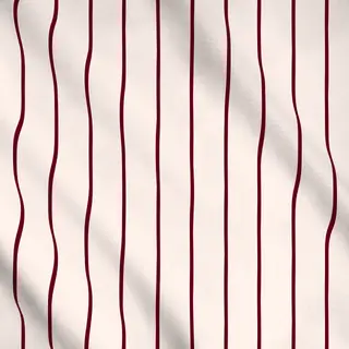 Meterware Dünne Streifen Bordeaux