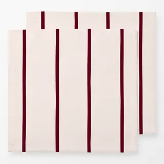 Servietten Dünne Streifen Bordeaux