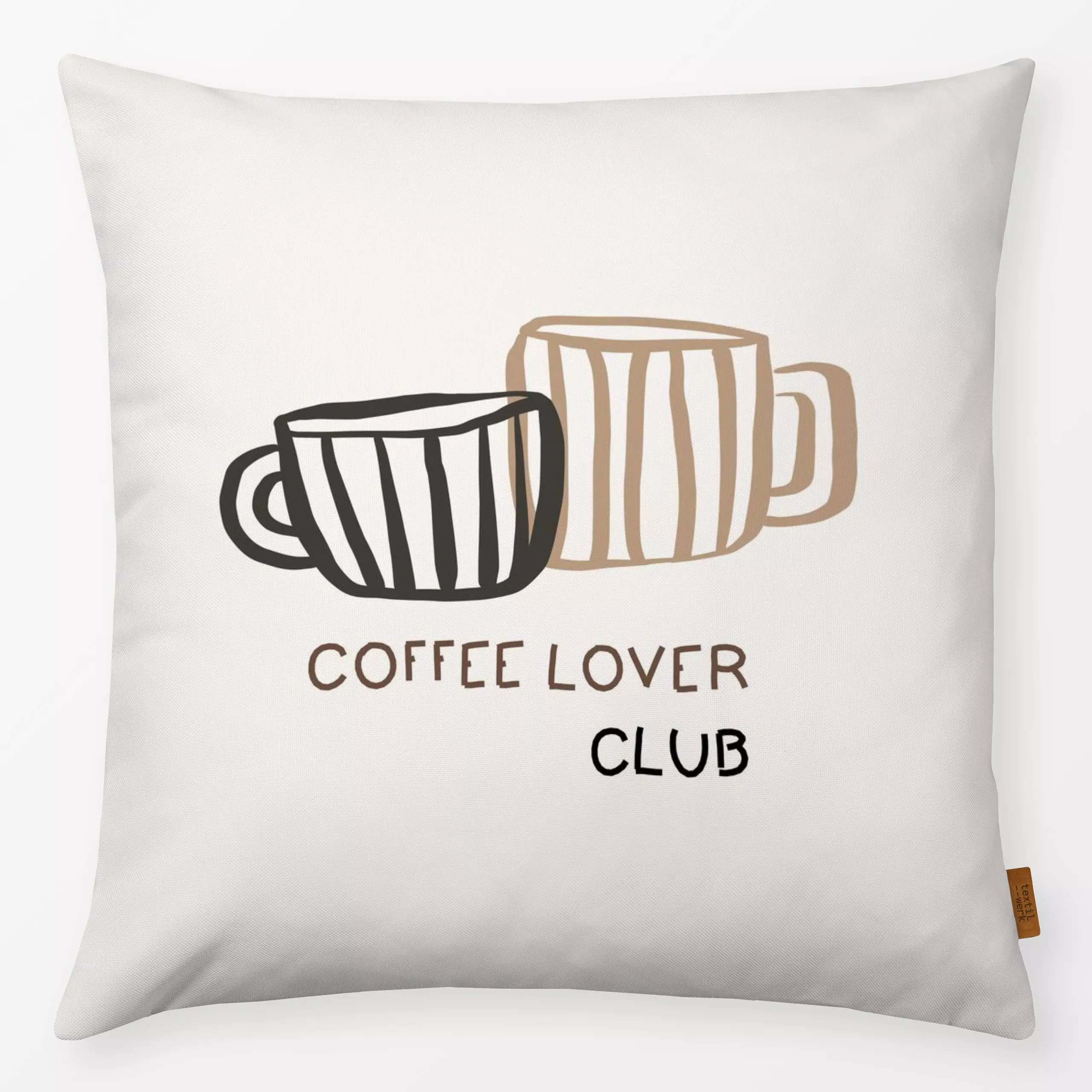 Kissen Tassen Liebe - Küche, Essen & Trinken - von „Kruth Design"; Streifen, Teetasse, Tasse, Tassen, kruthdesign, Dekokisse...