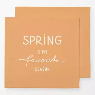 Servietten Spring Frühling gelb beige