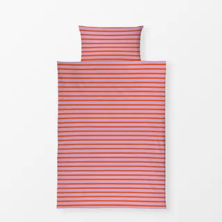 Bettwäsche Spring Stripes Red Pink