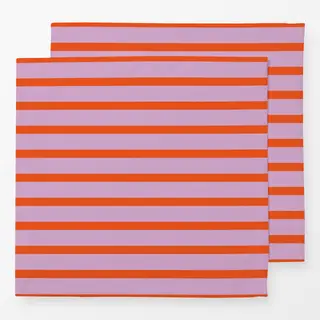 Servietten Spring Stripes Red Pink