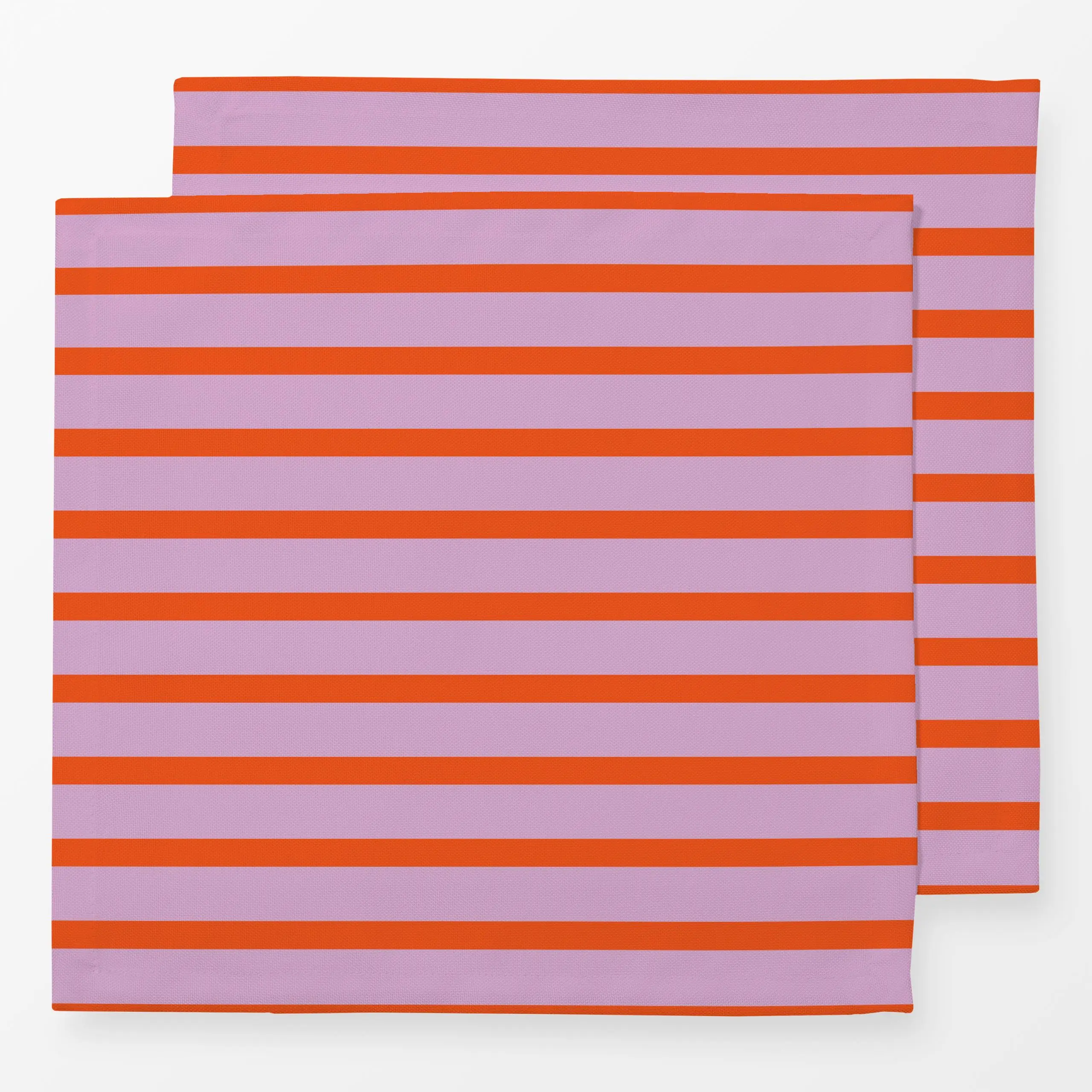 Servietten Spring Stripes Red Pink - Frühling, Symbole & Muster - von „Jana Driver"; abstrakt, Streifen, stripes, spring, ja...