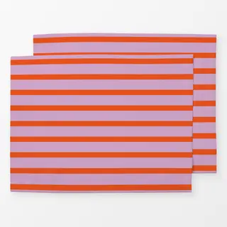 Tischset Spring Stripes Red Pink