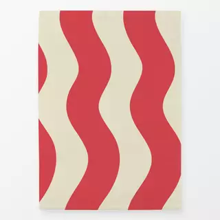 Geschirrtücher Wellen Beige Red