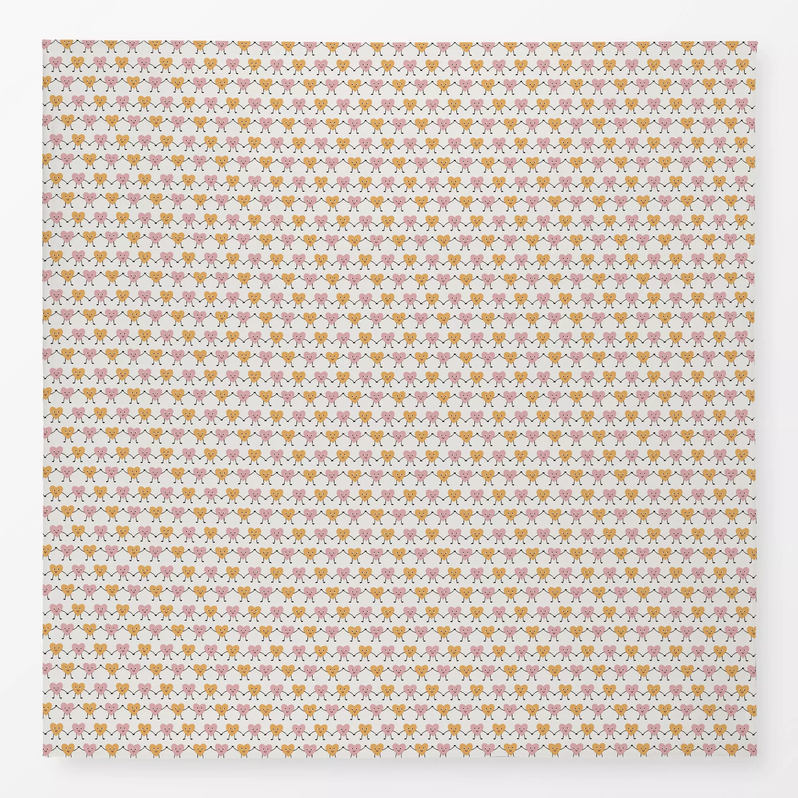 Tischdecke Herzen Love Kinder rosa gelb - Kinderzimmer & Motive für Kinder, Liebe, Romantik & Pride, Symbole & Muster - von ...