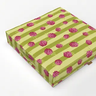Bodenkissen Fruity Raspberry Stripes
