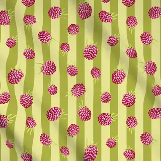 Meterware Fruity Raspberry Stripes
