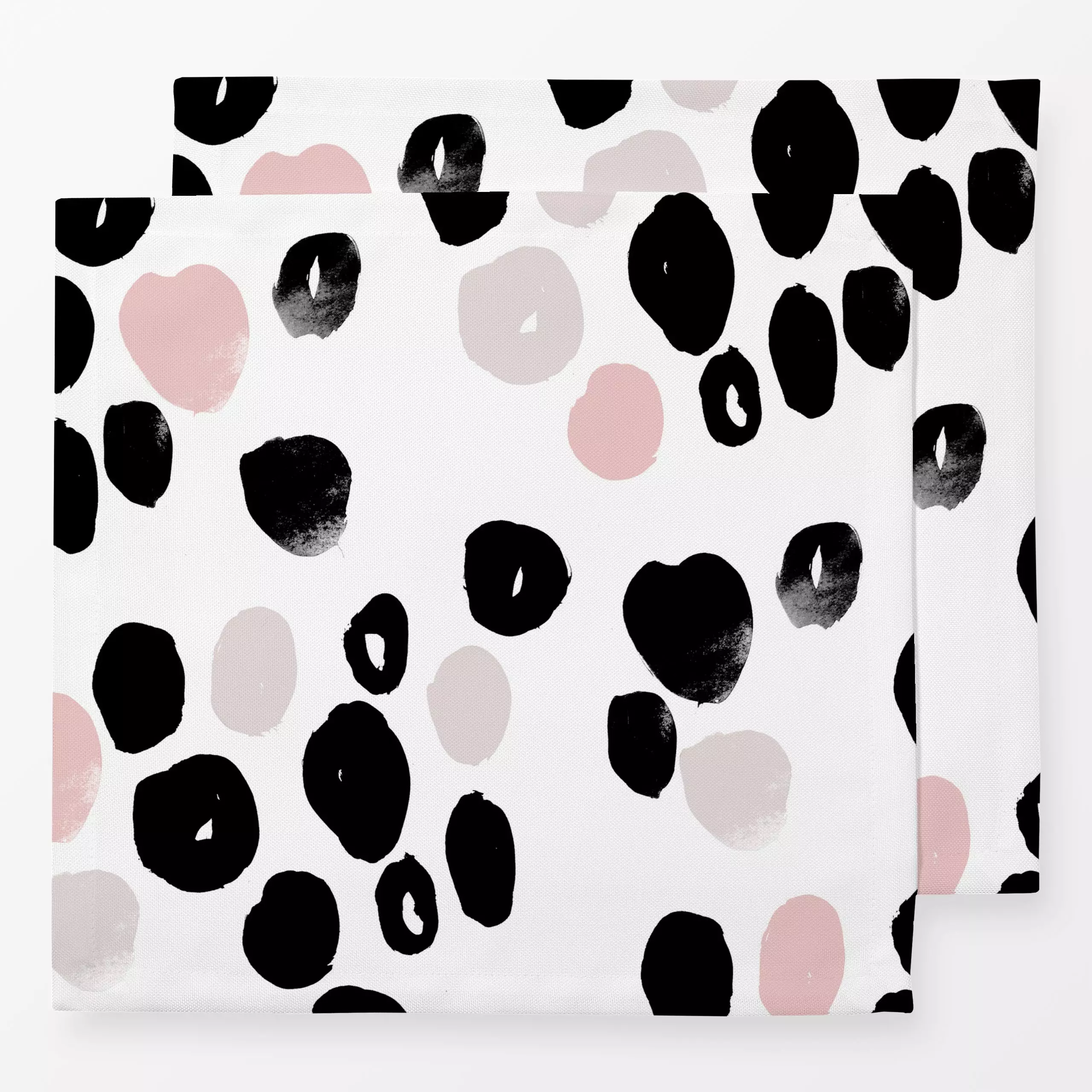 Servietten Dots & Loops - Symbole & Muster - von „Studio Kesse"; boho, minimal, Kinder, abstrakt, Punkte, Dots, Sommer, Scan...