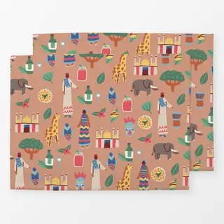 Tischset Nigerian Culture