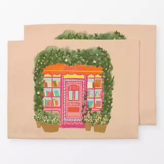 Tischset Book store