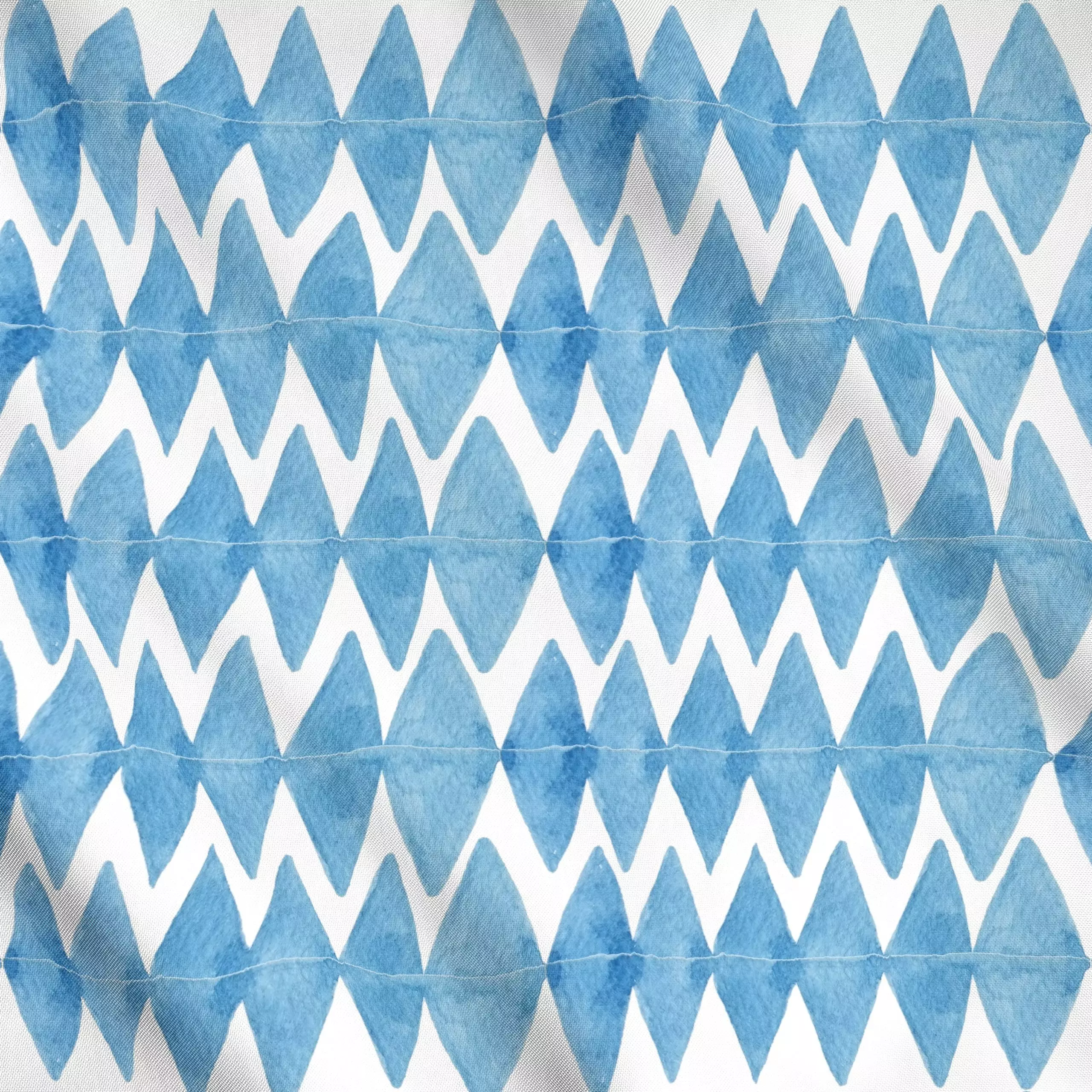 Meterware Blau Weiße Rhomben - Symbole & Muster - von „Uta Naumann"; Muster, Wasserfarben, abstrakt, Abstrakt, modern, Urlau...