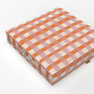 Bodenkissen Art Stripes orange