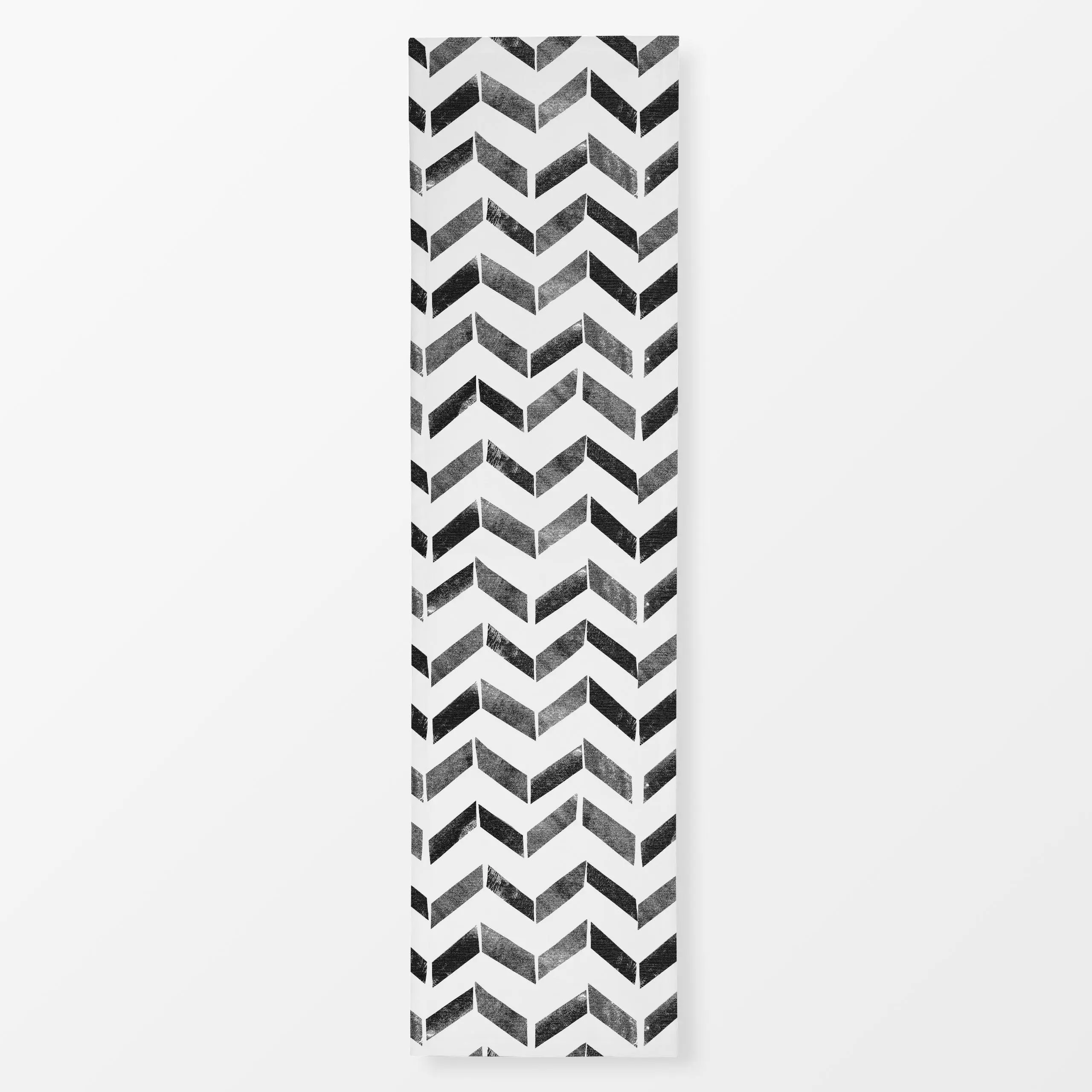 Tischläufer Zigzag Lines Black&White - Symbole & Muster - von „Studio Kesse"; boho, minimal, Hygge, grafisch, Scandi, Nordic...