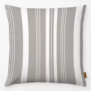 Kissen Farmhaus Streifen taupe