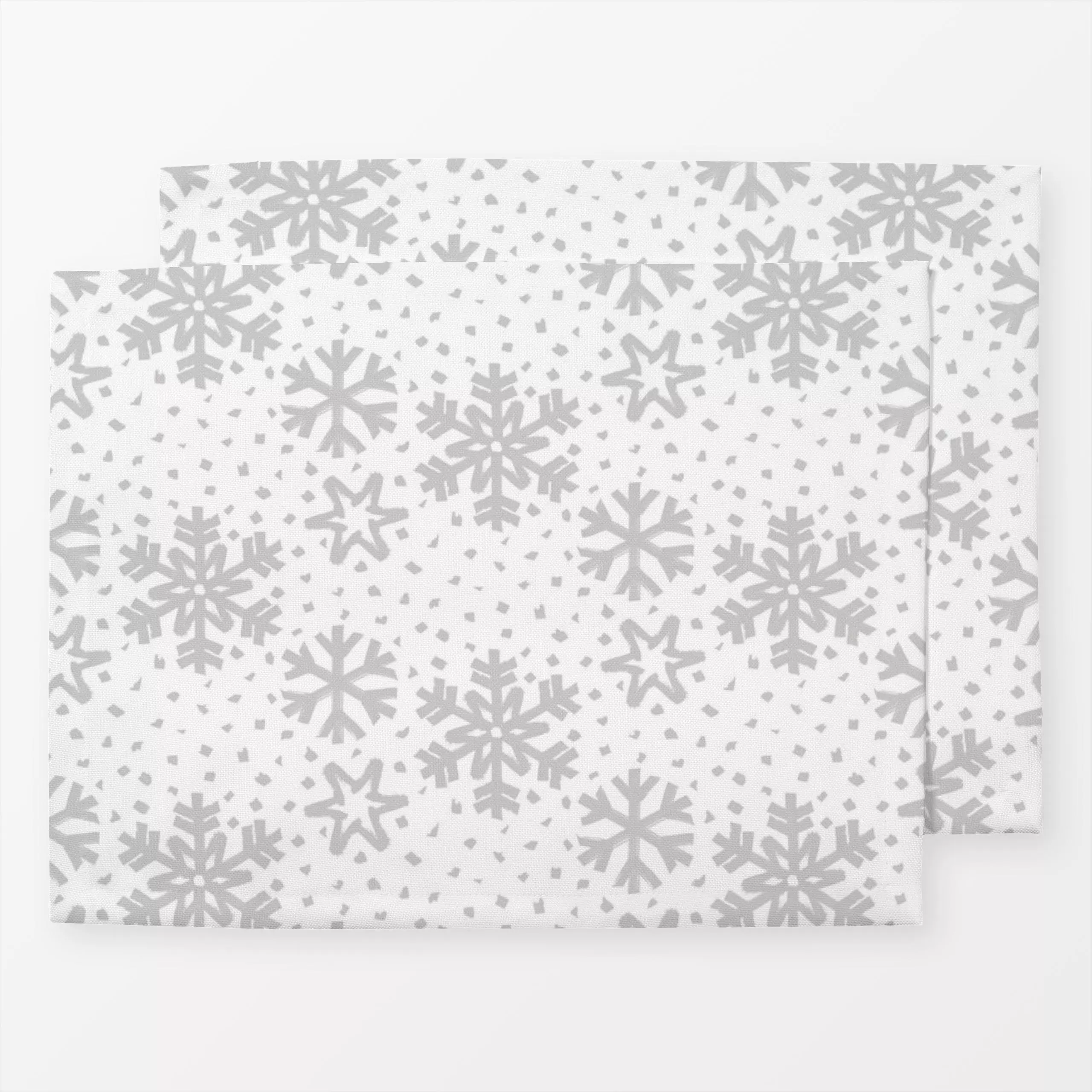 Tischset Let It Snow 4 Weihnachten - Weihnachten, Winter - von „Primus Pattern"; Schneeflocken, Weihnachten, Winter, Schnee