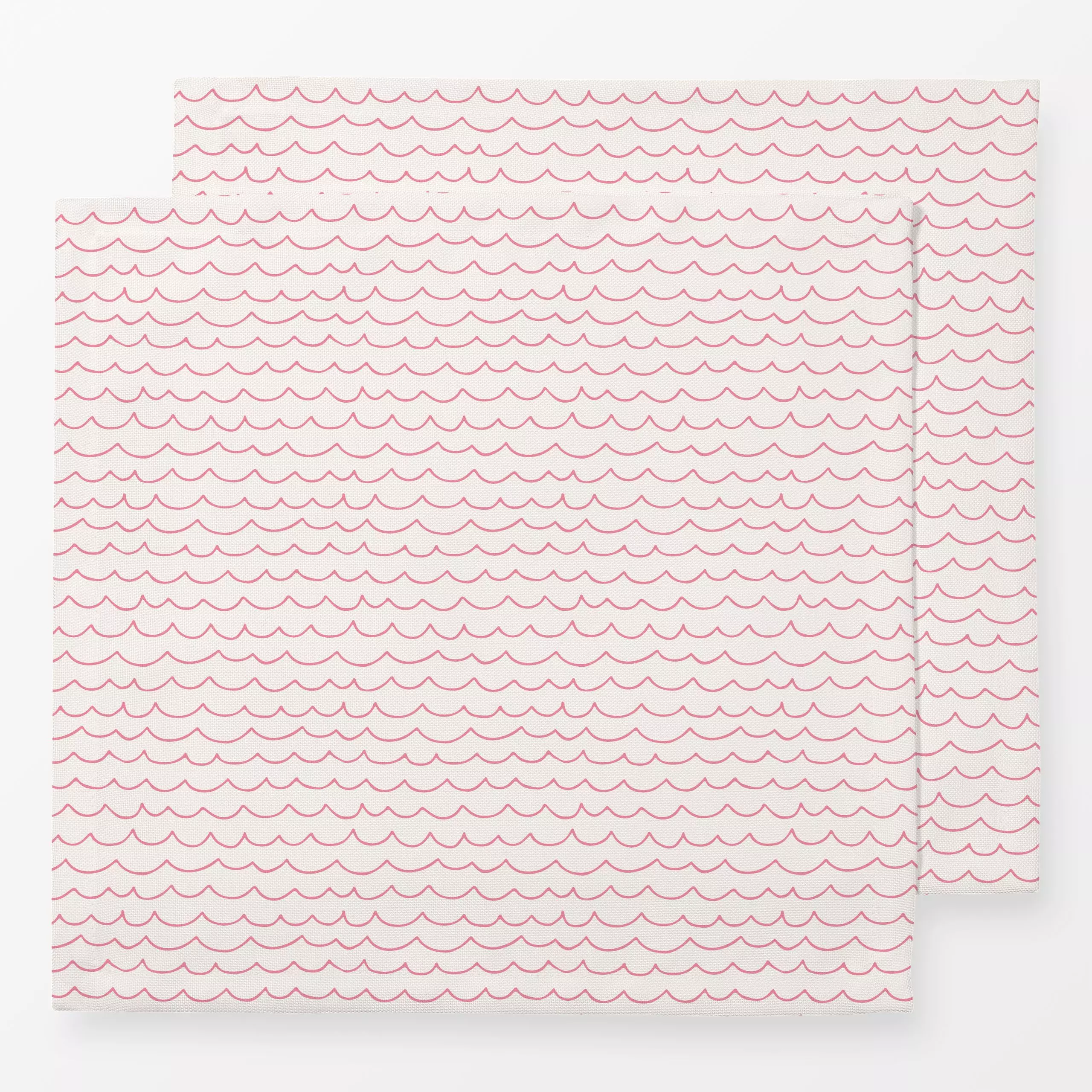 Servietten Wellenmuster beige pink - Kinderzimmer & Motive für Kinder, Natur & Landschaft - von „Kathrin Woo"; Kinder, abstr...