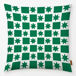 Kissen Christmas Checker Green