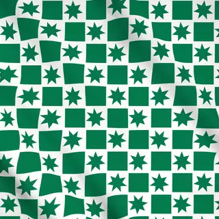 Meterware Christmas Checker Green