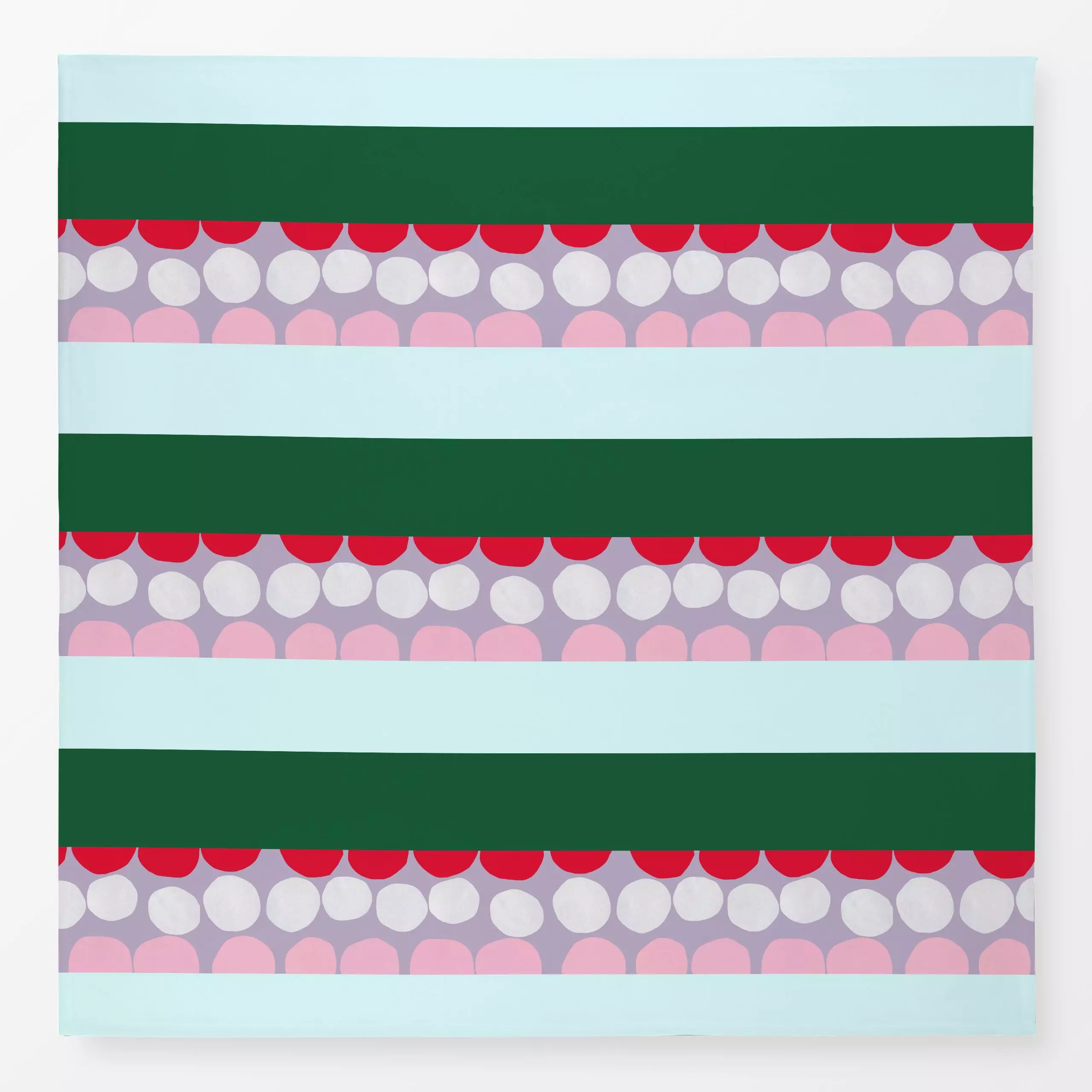 Tischdecke Stripes and Stones - Sommer, Symbole & Muster - von „Iris Knabenschuh Textildesign"; Muster, Kinder, Punkte, Stre...