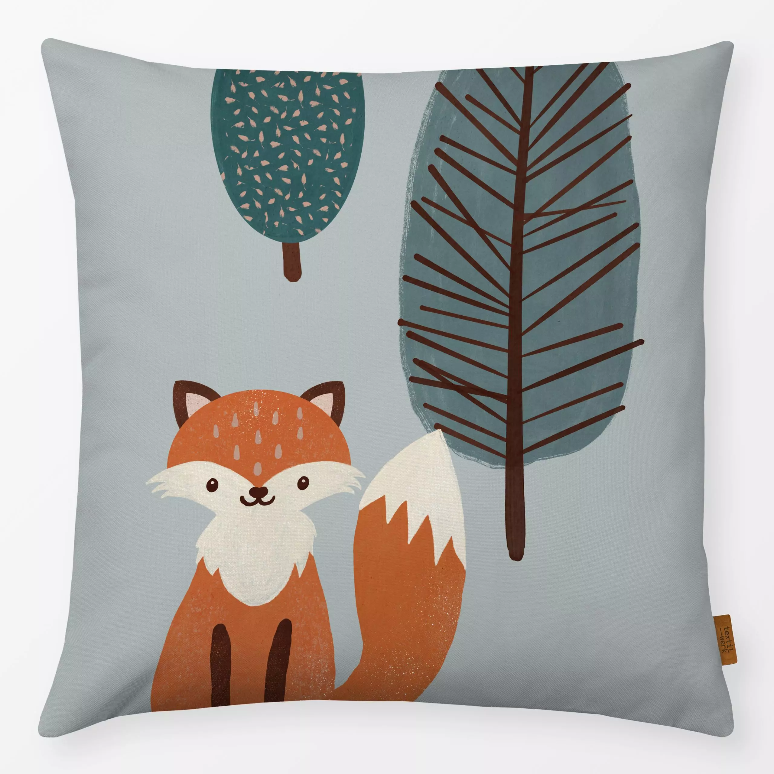 Kissen Kiddo No1 - Kinderzimmer & Motive für Kinder, Tiere, Pflanzen & Botanik - von „Froilein Juno“; Kinder, Wald, Fuchs, T...