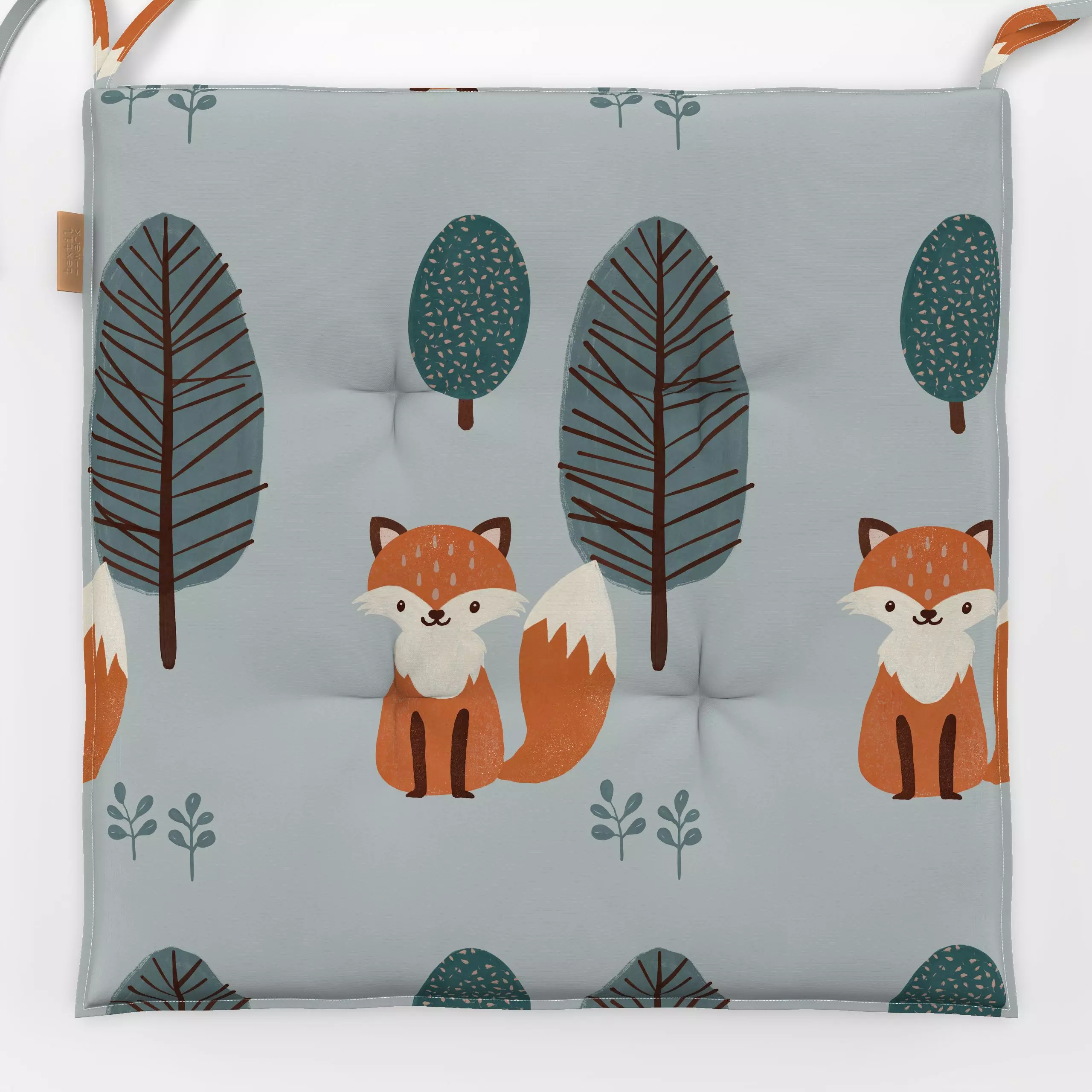 Sitzkissen Kiddo No1 - Kinderzimmer & Motive für Kinder, Tiere, Pflanzen & Botanik - von „Froilein Juno"; Kinder, Wald, Fuch...