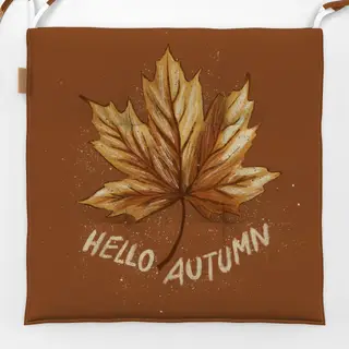 Sitzkissen Hello Autumn Ahornblatt
