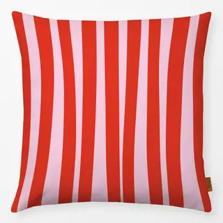 Kissen Stripes Rosa Rot