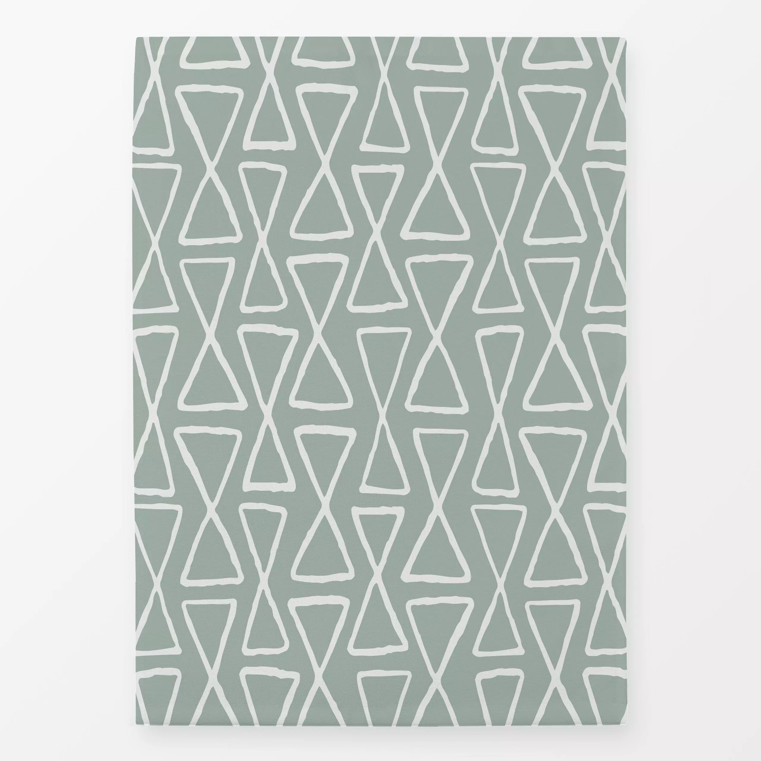 Geschirrtücher Hourglass Naturals Grün - Winter, Symbole & Muster - von „Kathrin Woo"; Muster, minimal, abstrakt, skandinavi...