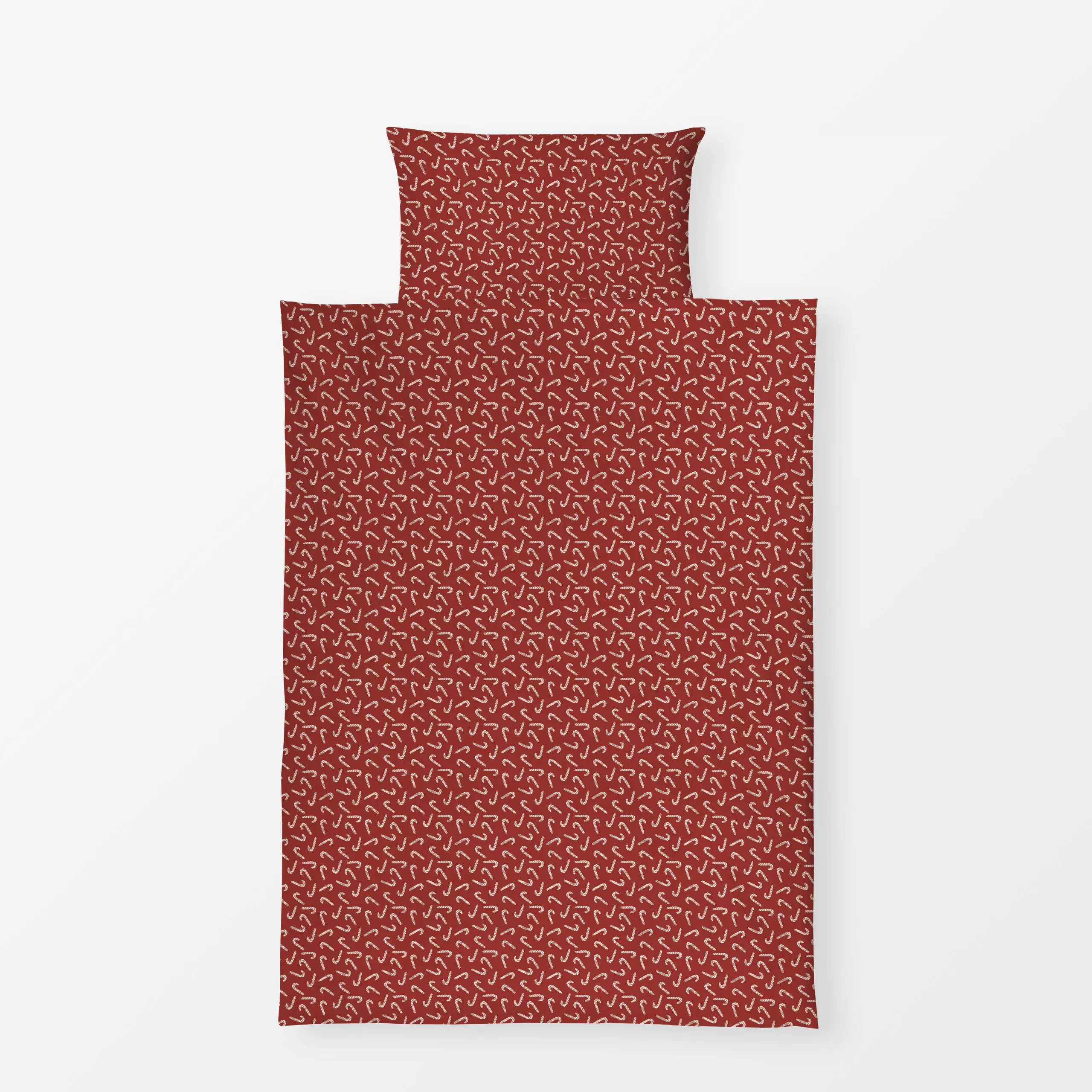 Bettwäsche Muster Zuckerstangen rot - Weihnachten, Symbole & Muster - von „Kerstin Ax"; Muster, skandinavisch, Weihnachten, ...