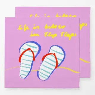 Servietten Summer Flip Flops