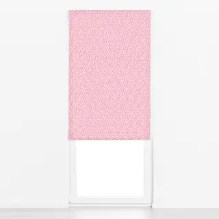 Raffrollo Bloom Blumen Beige Pink