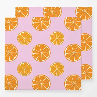 Servietten Orangen Limonade rose