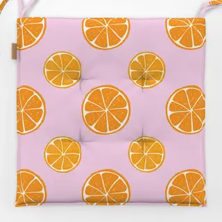 Sitzkissen Orangen Limonade rose