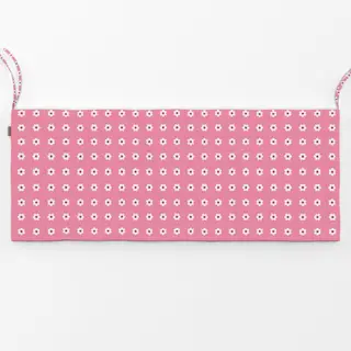 Bankauflage Blümchen Beige Pink