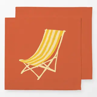 Servietten Retro Summer Beach Chair
