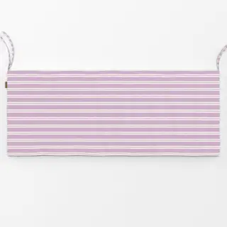 Bankauflage Streifen Beige Lila Flieder