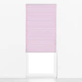 Raffrollo Streifen Beige Lila Flieder