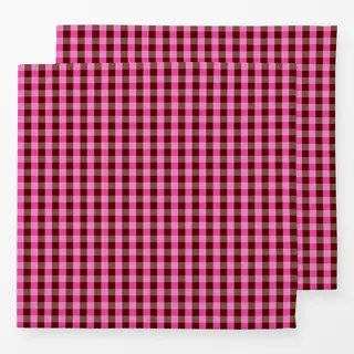 Servietten Bordeaux Pink Gingham