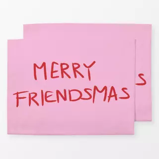 Tischset Merry Friendsmas Pink