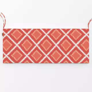 Bankauflage Ikat Raute coral
