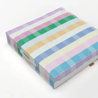 Bodenkissen Modern Streifen Frühling Lilac