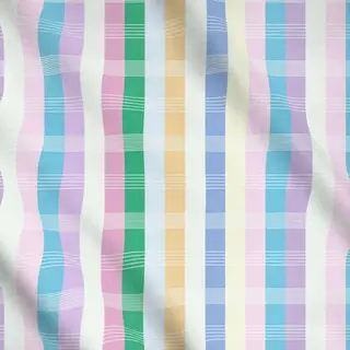 Meterware Modern Streifen Frühling Lilac