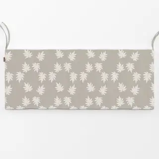 Bankauflage Herbstblätter in Greige