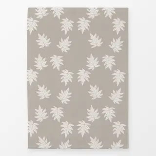 Geschirrtücher Herbstblätter in Greige