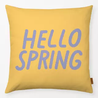 Kissen Hello Spring Yellow