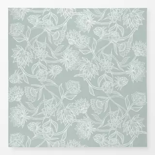 Tischdecke Cottage grune florale